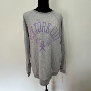 Original Retro Brand New York City Pullover, XS, Heather Grey, NWT